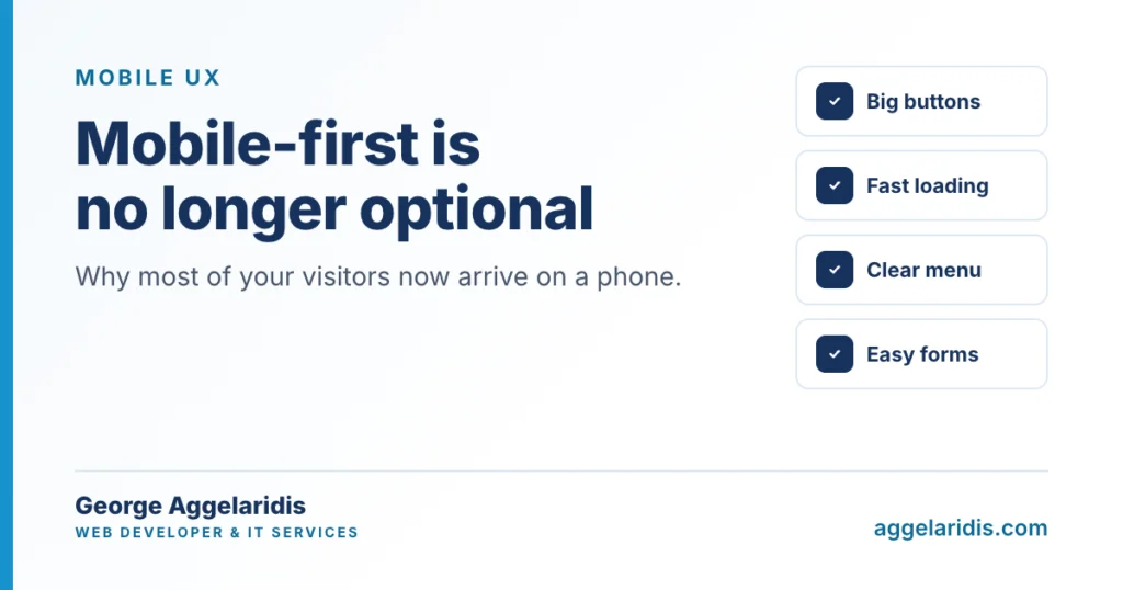 Mobile UX: Why Mobile-First Design Is No Longer Optional