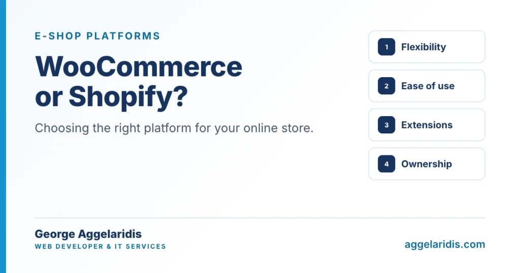 WooCommerce or Shopify? Choosing the Right Platform for Your E-shop