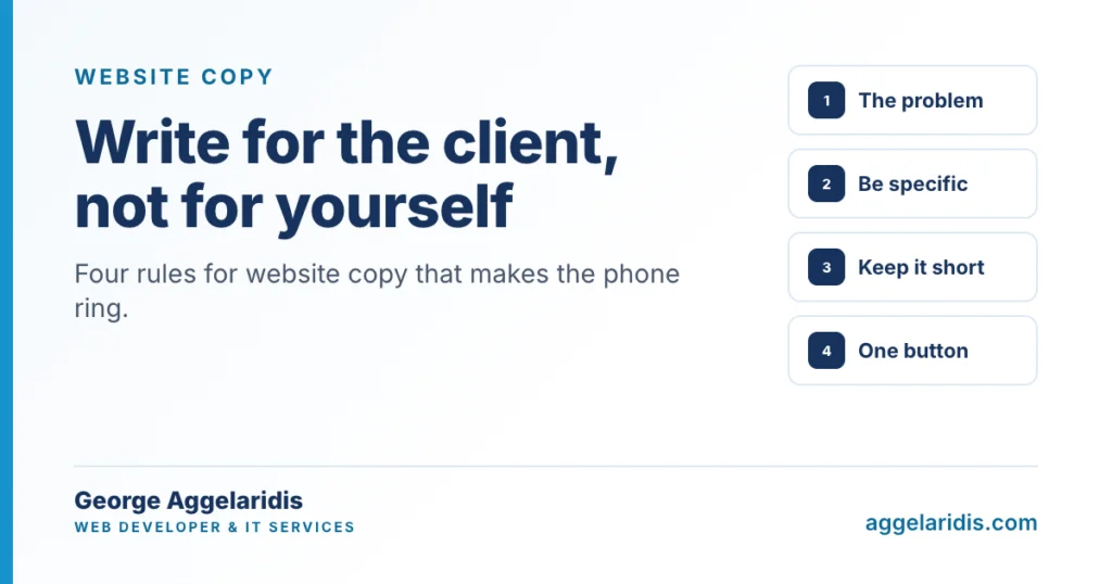 Website Copy That Sells: Write for Your Customers, Not for Yourself